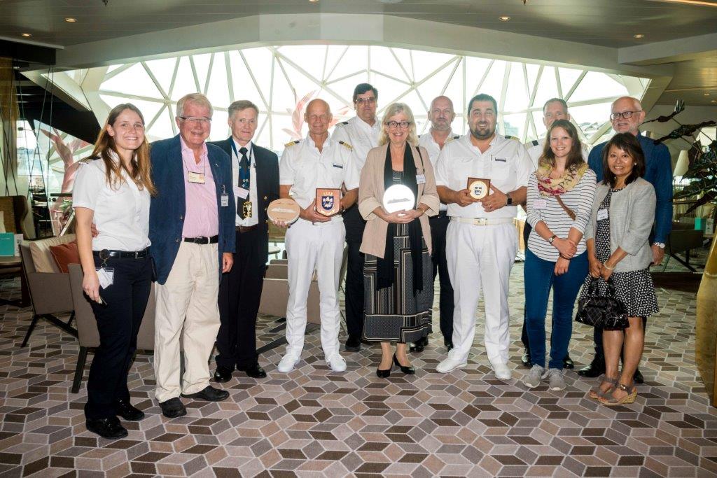 Mein Schiff 6. Plaque Exchange Stavanger. Photo by TUI Cruises